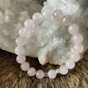 Rose Quartz XO Bracelet